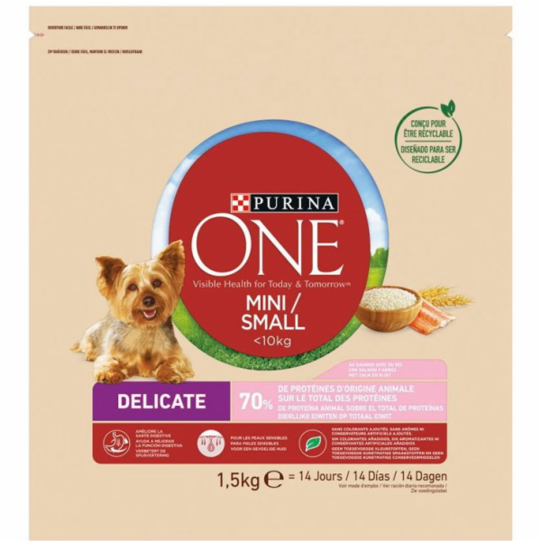 PURINA One Sensitive Mini/Small Salmon with rice - suché ...