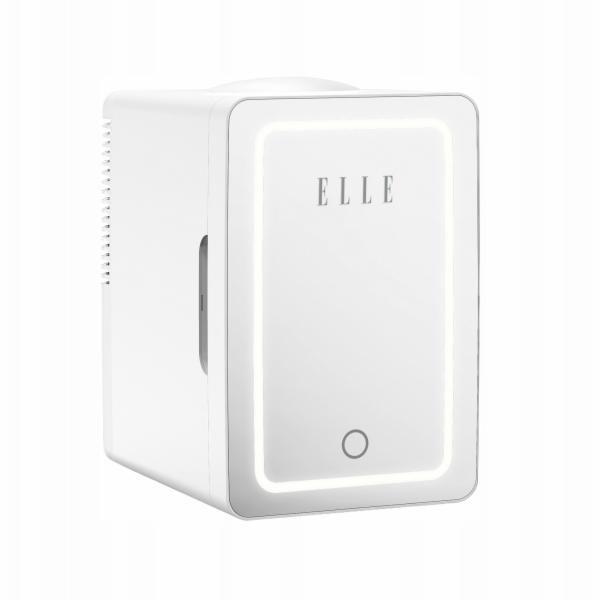 Mini lednička se zrcátkem na líčení LED ELLE 6L bílá