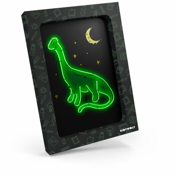 Kidywolf Leuchtendes Wandbild 3er-Set Dinos