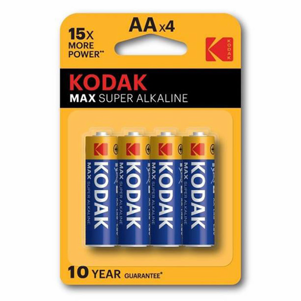 baterie Kodak 1,5  AA  4-pack  blistr/Ko