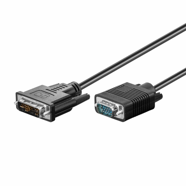 Video kabel DVI (12+5) samec - VGA (D-su
