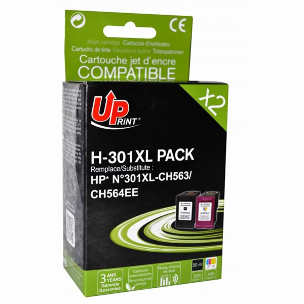 UPrint ink HP 301XL  CH563EE+CH564EE  H-