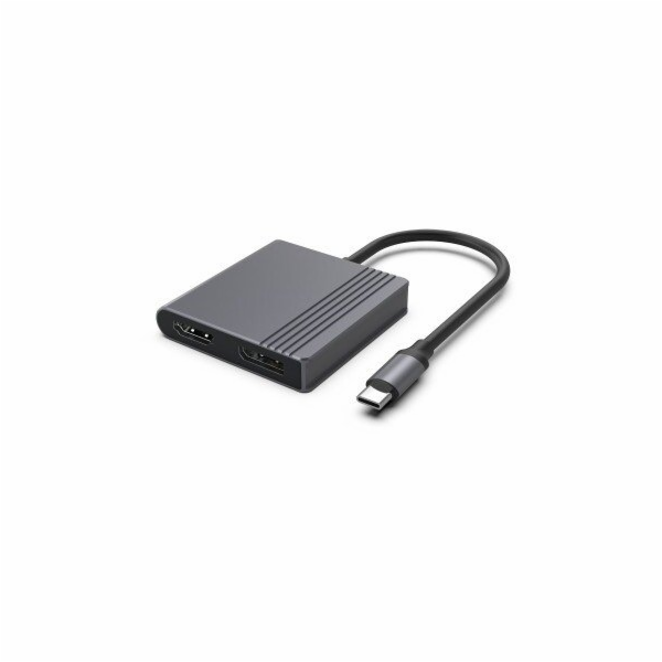 Gembird Adaptér A-CM-HDMIFDPF-01 z USB-C na HDMI + DP, 4K...