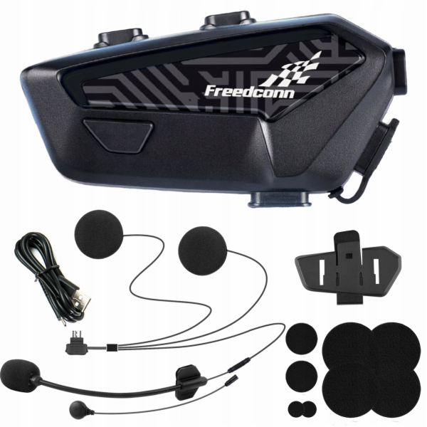 Motocyklový interkom FreedConn F1 Plus V2 EU BT 5.4+EDR d...
