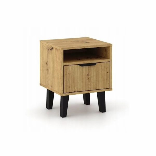 NOČNÍ STOLEK SCANDI 1S SLIM DUB ARTISAN