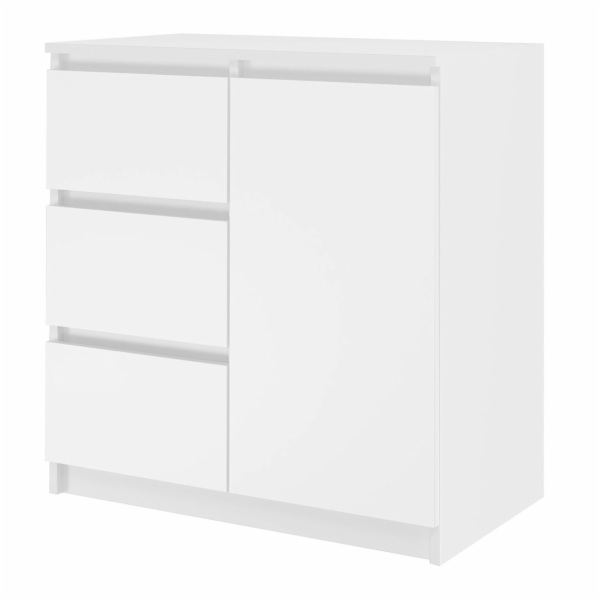 Topeshop 1D3S BIEL KPL komoda