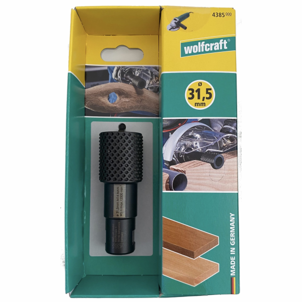 Wolfcraft válcová rašple pro úhlovou brusku, pr.30 mm 438...