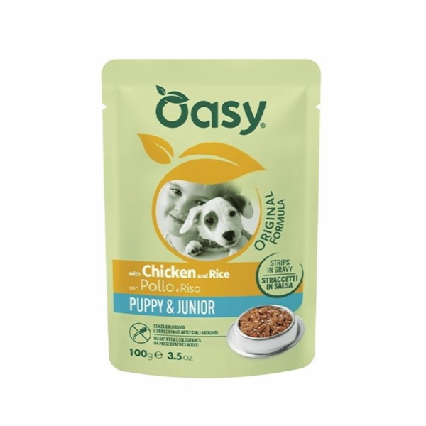 OASY Strips in Gravy Puppy & Junior with Chicken and rice...