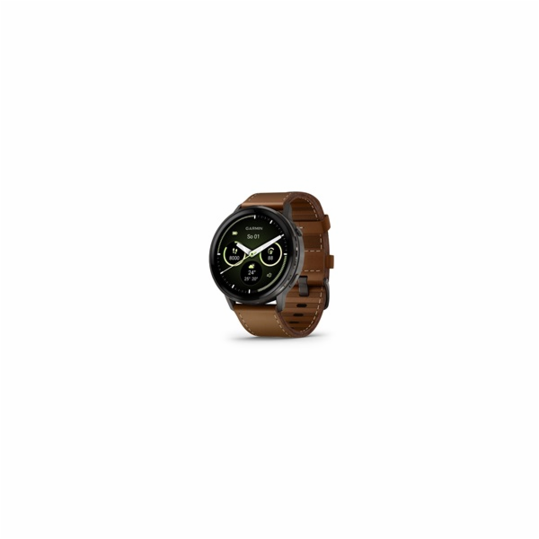 Garmin Venu 4 (45 mm) Slate / Černý silikonový řemínek a ...