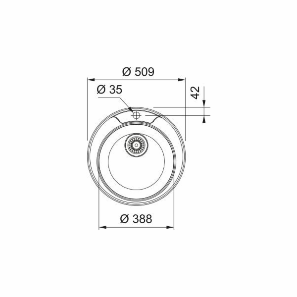 FRANKE Kuchyňský dřez , 50,9 cm x 50,9 cm x 16 cm, chrom