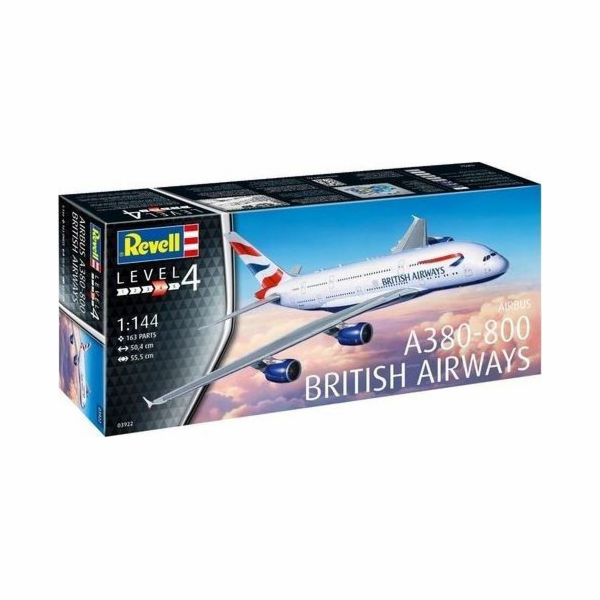 Revell Plastikový model letadla British Airways A-380-800