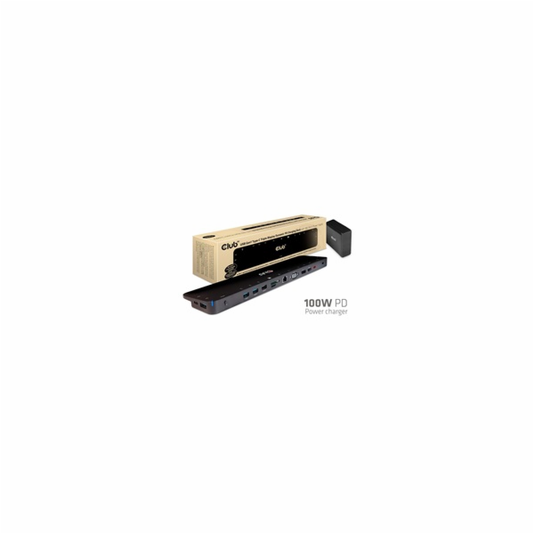 BAZAR - Club3D dokovací stanice USB-C 3.2 s napájecím ada...