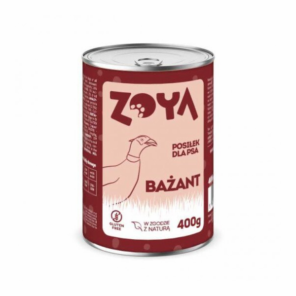ZOYA Pheasant Mono - vlhké krmivo pro psy - 400g
