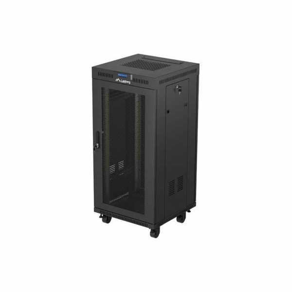 Lanberg FF01-6624-23BL rack 24U Volně stojící rack Černá