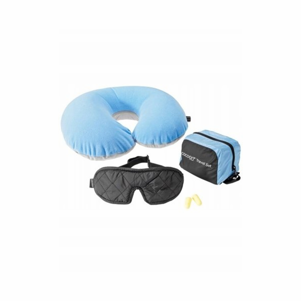 Cestovní sada Cocoon Travel Set (3 kusy), světle modrá/černá