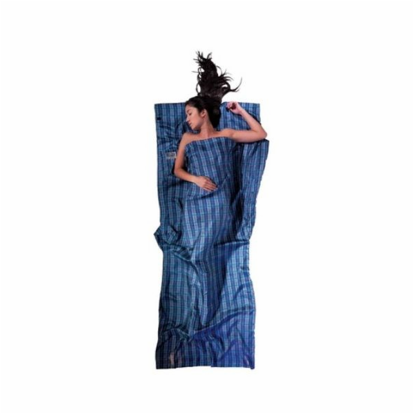 Vložka do spacího pytle Cocoon TravelSheet Silk, kostkova...