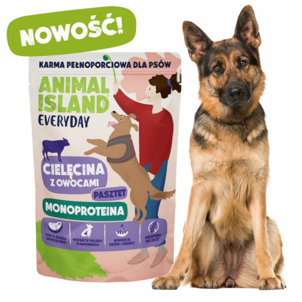 ANIMAL ISLAND Everyday Monoprotein Veal - vlhké krmivo pr...