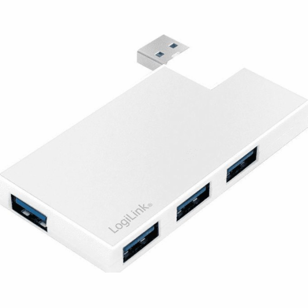 LogiLink Hub 4xUSB 3.0, OTG, stříbrný