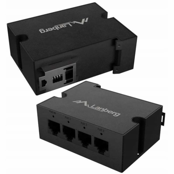 LANBERG SWITCH POE EXTENDER 1XIN 3XOUT DIN 90W