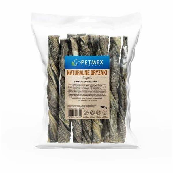 PETMEX Skóra Dorsza warkocz 200g