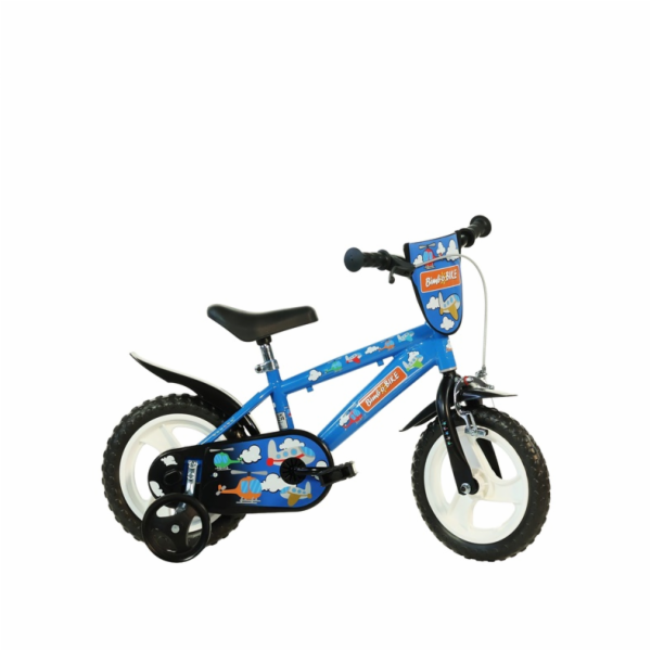 BIMBO_ BIKE Dětské jízdní kolo Bimbo Bike 412UL, modro/če...