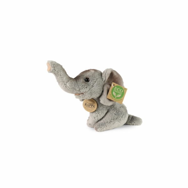 Rappa Plyšový slon sedící 15 cm ECO-FRIENDLY