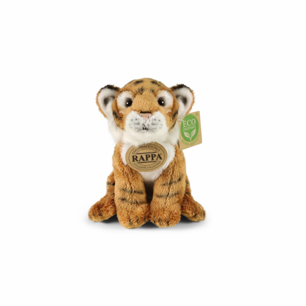 Rappa Plyšový tygr sedící 15 cm ECO-FRIENDLY