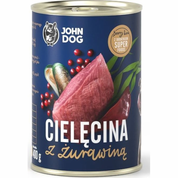 JOHN DOG Berry Line Calf with cranberries - vlhké krmivo ...