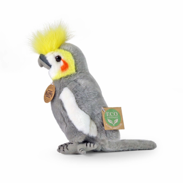 Rappa Plyšový papoušek korela chocholatá 18 cm ECO-FRIENDLY