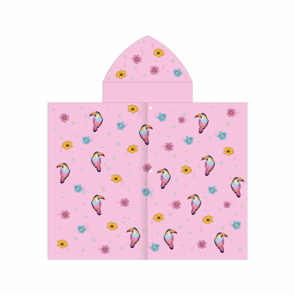 SPOKEY Pončo TUCAN PK, růžové, 175 cm x 70 cm