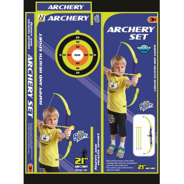 NENURODYTA_V Venkovní hračka Luk a šíp, různé barvy, NL-12K