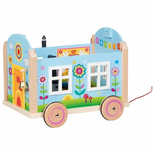 Goki Dřevěný karavan pro panenky