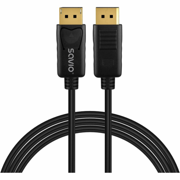 Savio CL-204 DisplayPort kabel 1 m Černá