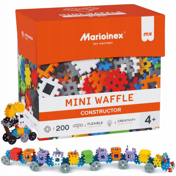 Stavebnice Marioinex Mini Waffle, 200 dílků
