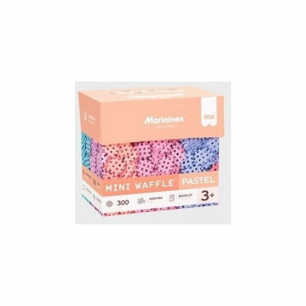 Stavebnice Marioinex Mini Waffle, 200 dílků v pastelových...