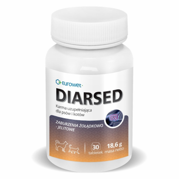 EUROWET Diarsed - doplňky stravy pro psy a kočky - 30 tablet