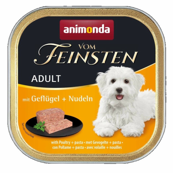 ANIMONDA Vom Feinsten Adult Poultry with pasta - vlhké kr...