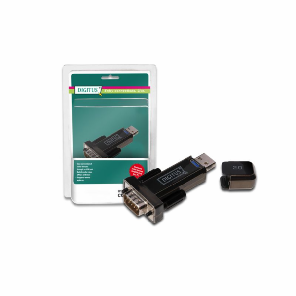Digitus převodník USB 2.0 na sériový port, RS232, DSUB 9M