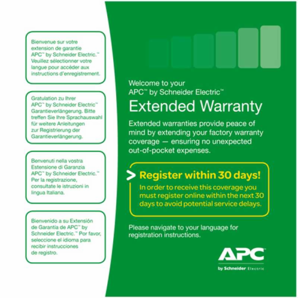 APC Extended Warranty Service Pack - Technická podpora - ...