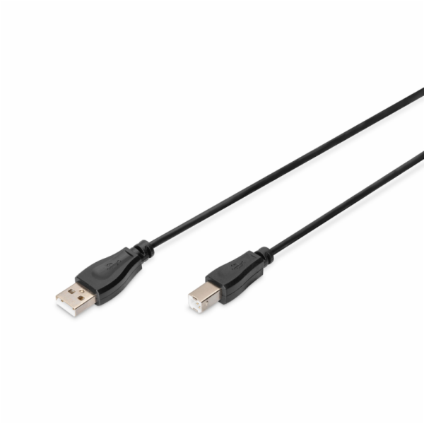 Digitus USB kabel A/samec na B/samec, 2x stíněný, černý, ...