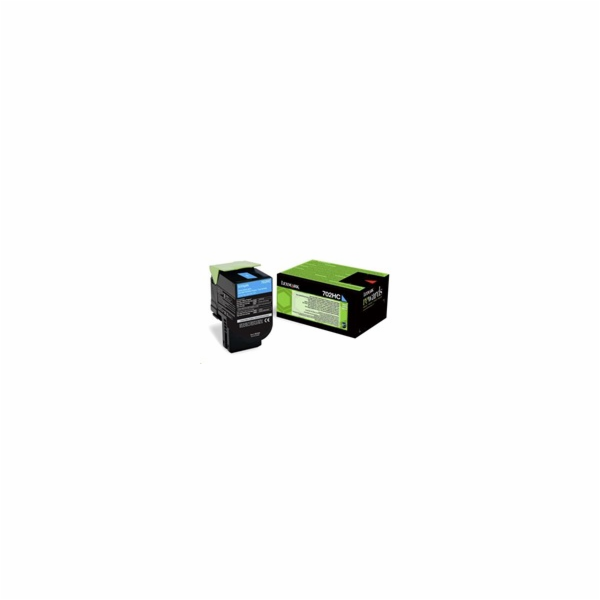 Lexmark 702H Cyan High Yield Return Program Toner Cartrid...