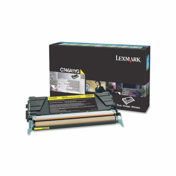 TONER LEXMARK C746, C748 Yellow Return Program Toner Cart...