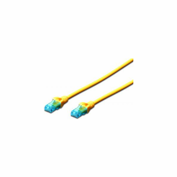 Digitus Ecoline Patch kabel, UTP, CAT 5e, AWG 26/7, žlutý...