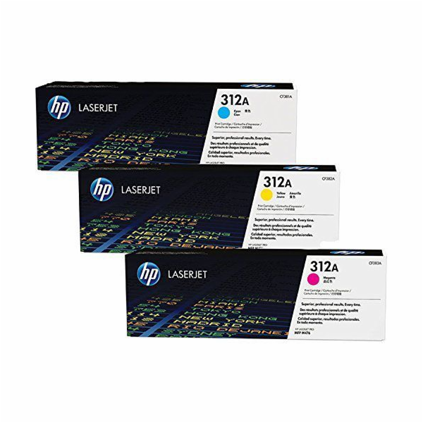 Tonerová kazeta HP CF440AM č. 312A (azurová, purpurová, ž...