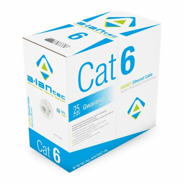 A-LAN KIU6LINKA305 síťový kabel Šedá 305 m Cat6 U/UTP (UTP)