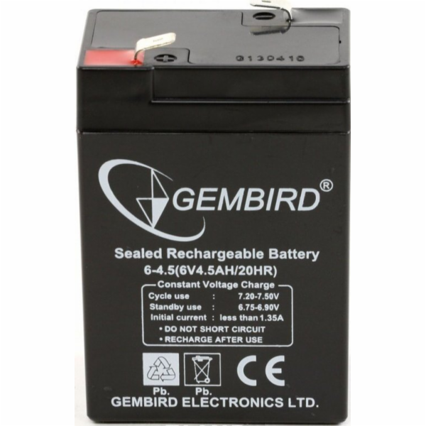 Gembird UPS Gelová baterie 6V / 4,5AH univerzální