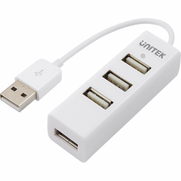 HUB USB Unitek Y-2146 4x USB 2.0 mini bílý
