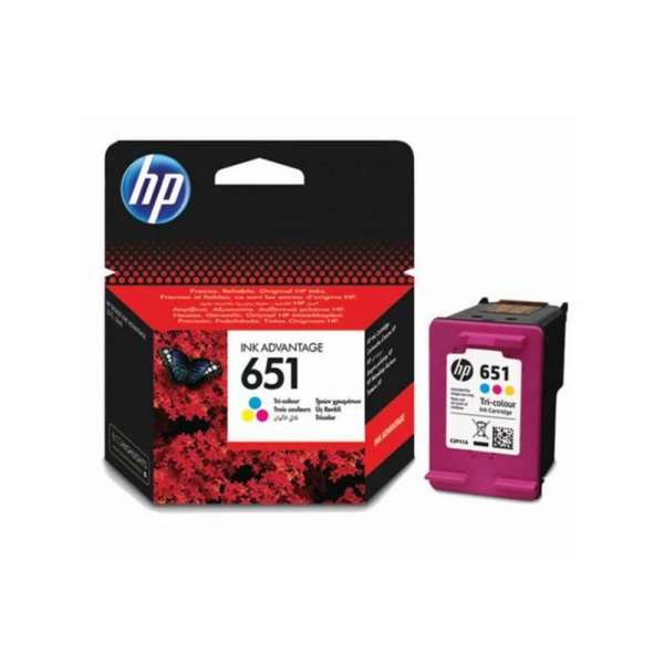 HP inkoustová kazeta 651 Tri-color C2P11AE originál