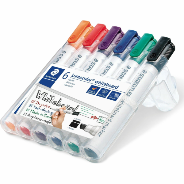 Staedtler STAEDTLER Whiteboardmarker Lumocolor 6 St Box