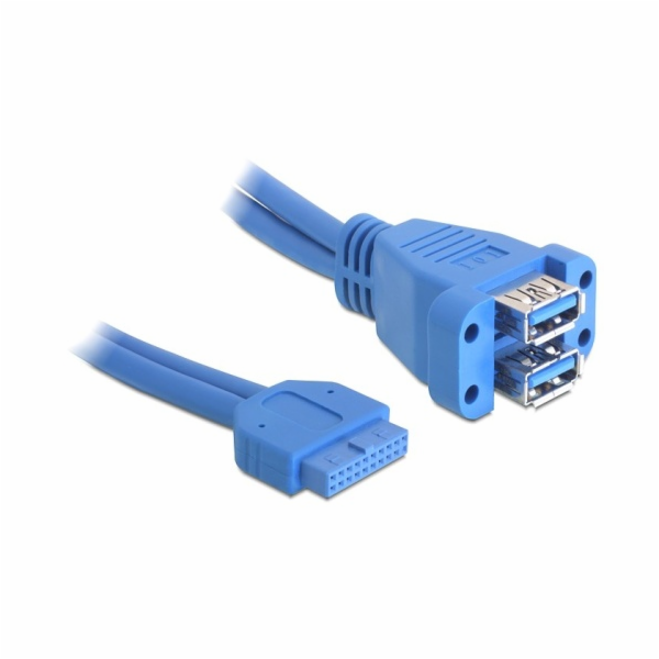 Delock kabel USB 3.0 pin konektor samice > 2 x USB 3.0-A ...